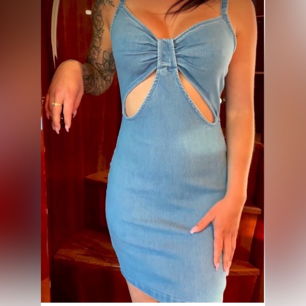 Lilli Collection Stylish Denim Dress